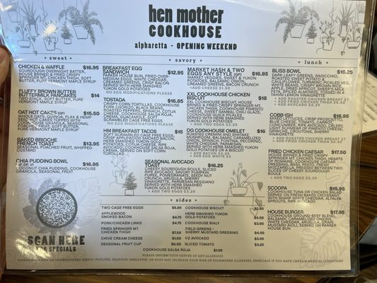Menu photo 8 Hen Mother Cookhouse Alpharetta, GA Menu photo 8 Hen Mother Cookhouse Alpharetta, GA