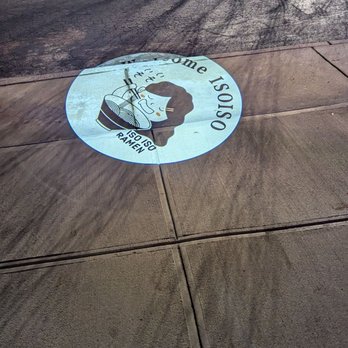 Iso Iso Ramen & Boba - Projection sign on ground outside - Ramen Near Me - High Point, North Carolina Iso Iso Ramen & Boba - Projection sign on ground outside - Ramen Near Me - High Point, North Carolina