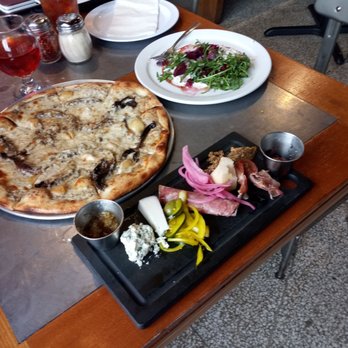Iron Goat Brewing - Beet Salad, Charcuterie Board and Mushroom pizza. - Breweries Near Me - Spokane, Washington Iron Goat Brewing - Beet Salad, Charcuterie Board and Mushroom pizza. - Breweries Near Me - Spokane, Washington