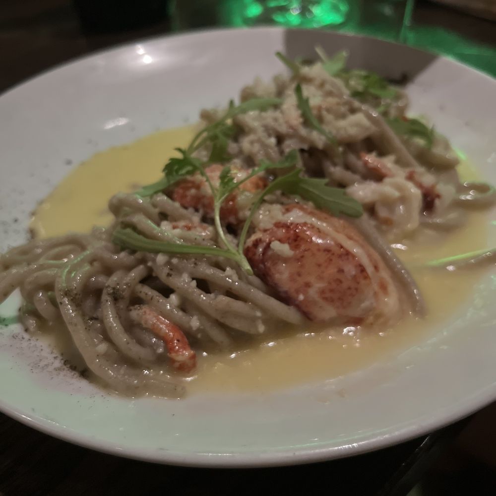 Waypoint - Lobster Bucatini Carbonara - Bars Near Me - Cambridge, Massachusetts Waypoint - Lobster Bucatini Carbonara - Bars Near Me - Cambridge, Massachusetts