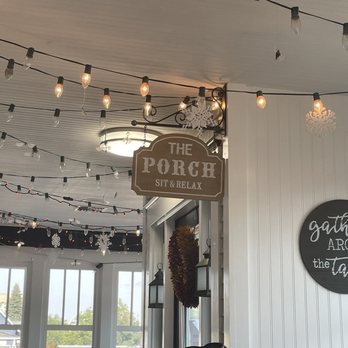 Wild Huckleberry - Inside seating on the "pack porch" - Breakfast & Brunch Near Me - Wenatchee, Washington
