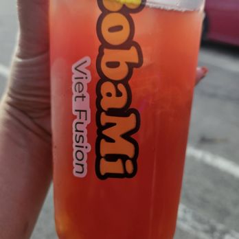 BobaMi - Strawberry with Mango Jelly. The mango jelly was really good. - Vietnamese Near Me - La Puente, California BobaMi - Strawberry with Mango Jelly. The mango jelly was really good. - Vietnamese Near Me - La Puente, California