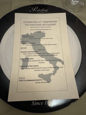 Menu photo 2 The Portofino Restaurant Arlington, VA