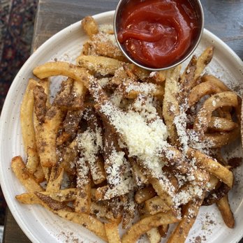 Beatnik On The River - Parmesan Fries ($7) - Cocktail Bars Near Me - Chicago, Illinois Beatnik On The River - Parmesan Fries ($7) - Cocktail Bars Near Me - Chicago, Illinois