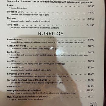 El Chef - Lunch menu - Mexican Near Me - Douglas, Arizona