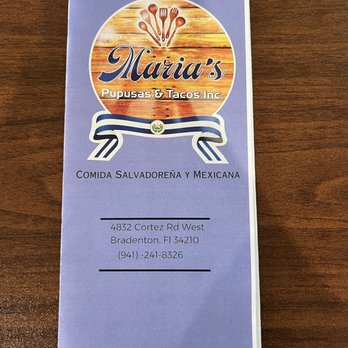 Maria’s Pupusas And Tacos - Menu - Salvadoran Near Me - Bradenton, Florida Maria’s Pupusas And Tacos - Menu - Salvadoran Near Me - Bradenton, Florida