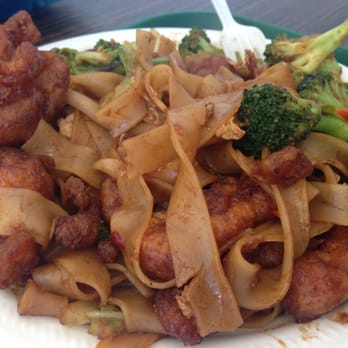 California Thai - Fish Ho Fun Noodles - Asian Fusion Near Me - Calgary, Alberta