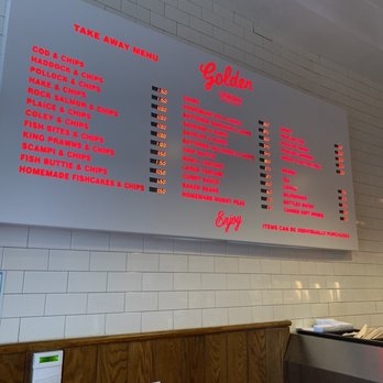 Golden Union Fish Bar - Take Away Menu - Fish & Chips Near Me - London, XGL