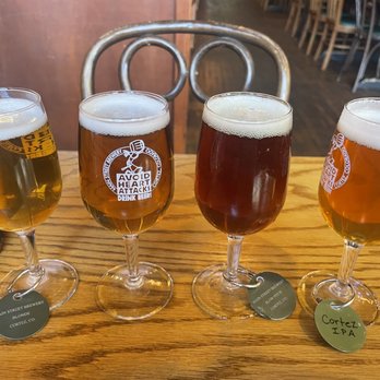 Main Street Brewery - Flight of beer - American Near Me - Cortez, Colorado Main Street Brewery - Flight of beer - American Near Me - Cortez, Colorado