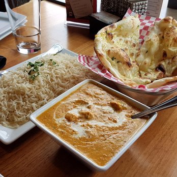 Indian Bombay Bistro - Chicken Malai with Garlic Naan - Indian Near Me - Burnaby, British Columbia