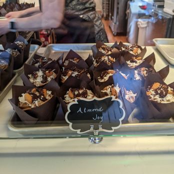 Hilliard Station Baking - Tray of Almond Joy cupcakes - Bakeries Near Me - Hilliard, Ohio