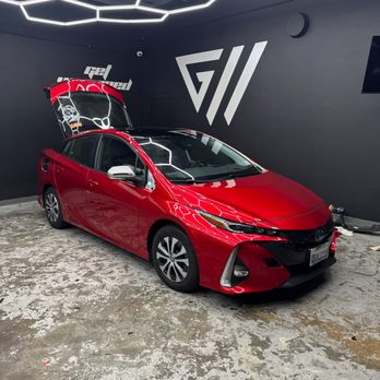 The Wrap District - Vampire metallic red and midnight black - a far cry from the "stock silver" that it came from Toyota. - Vehicle Wraps Near Me The Wrap District - Vampire metallic red and midnight black - a far cry from the "stock silver" that it came from Toyota. - Vehicle Wraps Near Me