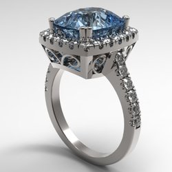 Mobius Jewelry Design - Custom sapphire engagement ring