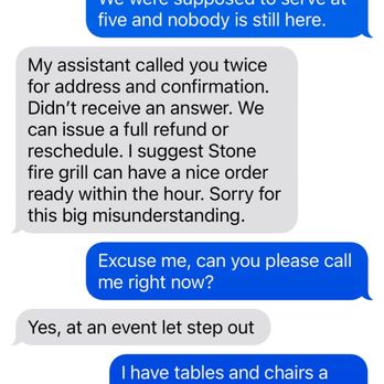 Platinum Bite Catering - My guess is they forgot about the party. Couldn't believe this happened to us. - Caterers Near Me