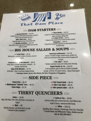 Menu photo 7 That Dam Place Folsom, CA