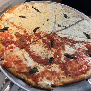 Juliana's - 1/2&1/2 White Pizza and Margherita Pizza - Pizza Near Me - Brooklyn, New York Juliana's - 1/2&1/2 White Pizza and Margherita Pizza - Pizza Near Me - Brooklyn, New York