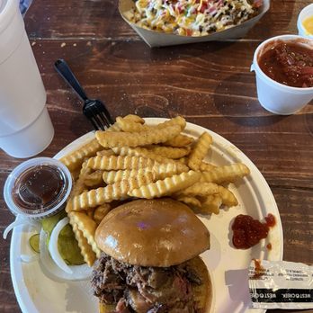 The Backyard Bar Stage and Grill - Bbq sandwich and fries - American Near Me - Waco, Texas The Backyard Bar Stage and Grill - Bbq sandwich and fries - American Near Me - Waco, Texas