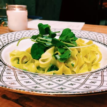Rose's Luxury - Fettuccini with pea shoots, tarragon, and spring onions. - New American Near Me - Washington, DC, District of Columbia Rose's Luxury - Fettuccini with pea shoots, tarragon, and spring onions. - New American Near Me - Washington, DC, District of Columbia
