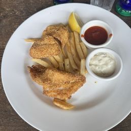 Fish and chips plate. Fish and chips plate.