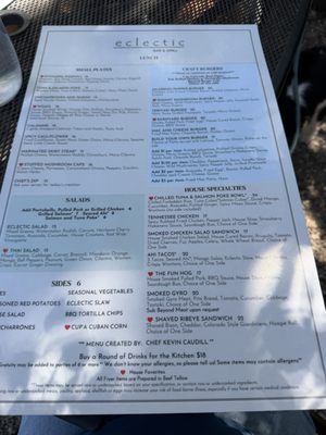 Menu photo 2 Eclectic Bar and Grill Silverthorne, CO Menu photo 2 Eclectic Bar and Grill Silverthorne, CO