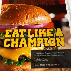 Benchwarmers Restaurant and Delivery - Cheese Burgers the best.
