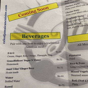Celest Jamaican Cuisine - Menu - Caribbean Near Me - Watertown, New York Celest Jamaican Cuisine - Menu - Caribbean Near Me - Watertown, New York