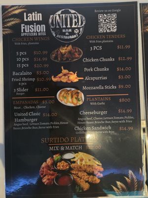 Menu photo 3 United Bar and Restaurant Staten Island, NY