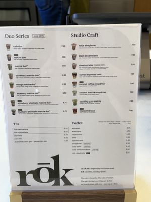 Menu photo 3 Rok Coffee and Tea Los Angeles, CA Menu photo 3 Rok Coffee and Tea Los Angeles, CA