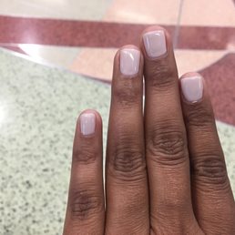 My first ever gel manicure. My first ever gel manicure.
