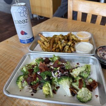 Cured & Crafted - Broccoli Salad, Chimichurri Fries & coleslaw...DELISH - Sandwiches Near Me - Chicago, Illinois