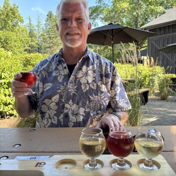 19 Acres Cider Co. - Husband. Does he look happy?!? Yes .. yes ... we stayed over 3 hours. What a great afternoon . Definitely go back soon !! - Cideries Near Me - Sherwood, Oregon 19 Acres Cider Co. - Husband. Does he look happy?!? Yes .. yes ... we stayed over 3 hours. What a great afternoon . Definitely go back soon !! - Cideries Near Me - Sherwood, Oregon
