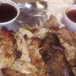 B.S. Smoking Sauces & BBQ - Sampler platter.
