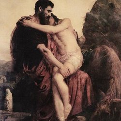 Seekers Church - Jacob and the Angel Attributed to Léon Bonnat