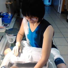 Getting taken care of by Sara!!!!
