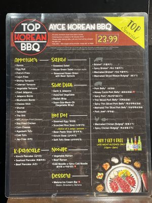 Menu photo 5 Top Korean BBQ Henderson, NV Menu photo 5 Top Korean BBQ Henderson, NV