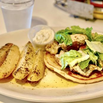 Santorini Grill - Chicken Souvlaki + Greek Potatoes - Greek Near Me - Mequon, Wisconsin Santorini Grill - Chicken Souvlaki + Greek Potatoes - Greek Near Me - Mequon, Wisconsin