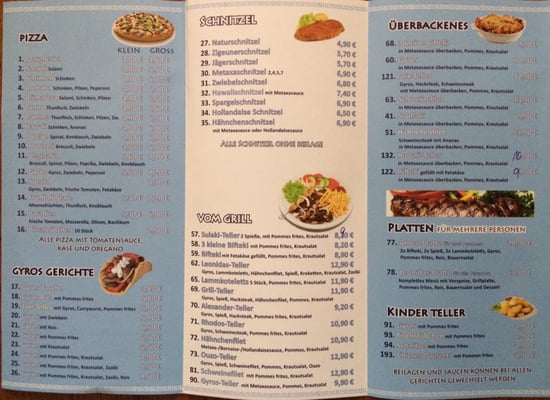 Menu photo 1 Griechische Grill-Pizzeria Leonidas Hamm, NW Menu photo 1 Griechische Grill-Pizzeria Leonidas Hamm, NW
