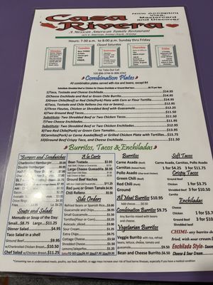 Menu photo 1 Casa Rivera's Taco Express Oracle, AZ Menu photo 1 Casa Rivera's Taco Express Oracle, AZ