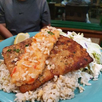 Coconuts Fish Cafe - Macadamia crusted mahi mahi - Seafood Near Me - Kihei, Hawaii Coconuts Fish Cafe - Macadamia crusted mahi mahi - Seafood Near Me - Kihei, Hawaii