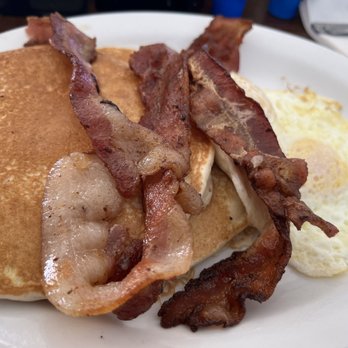 American Host Restaurant - Pancakes and eggs w/bacon - Diners Near Me - Lompoc, California American Host Restaurant - Pancakes and eggs w/bacon - Diners Near Me - Lompoc, California