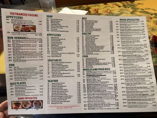Menu photo 1 Saigon Cafe Temple, TX