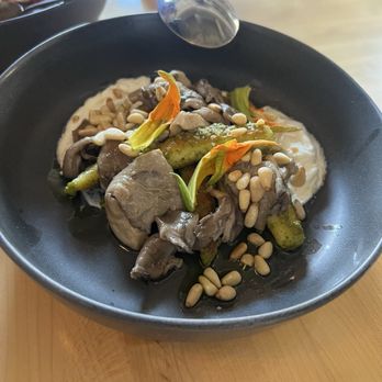 Pompette - Gnudi with mushrooms and chevre - Wine Bars Near Me - Chicago, Illinois Pompette - Gnudi with mushrooms and chevre - Wine Bars Near Me - Chicago, Illinois