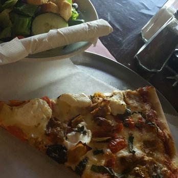 Planet Pizza Monroe - They just charged me $8.80 for a semi- warm slice of pizza and a barely there salad, (that was $5! for a SIDE salad! ) - Pizza Near Me - Monroe, New York