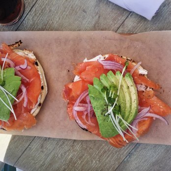 Driftwood Kitchen - Salmon Bagel! - Seafood Near Me - Laguna Beach, California Driftwood Kitchen - Salmon Bagel! - Seafood Near Me - Laguna Beach, California