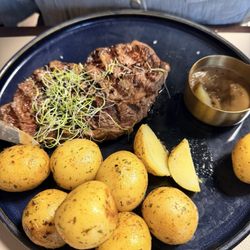 Steak and potatoes