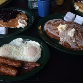 Keltic Kitchen - 2x4 with cinnamon swirl pancakes, also blueberry pancakes - Breakfast & Brunch Near Me - West Yarmouth, Massachusetts