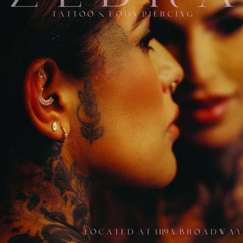 トップス Heaven and Earth pierced zebra T Zebra Tattoo & Body Piercing | Walnut Creek Downtown