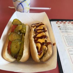 Doug's Hot Dogs - OV Dog + Chicago Dog