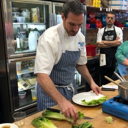 Chef Jeff preparing a Thai appetizer.