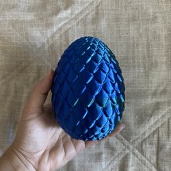 3D printed dragon egg (dragon inside)